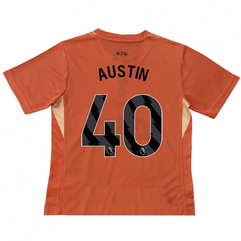 Danxen Kinder Brandon Austin #40 Trikot Orange Schwarz Torwarttrikot 2025/26 Schweiz