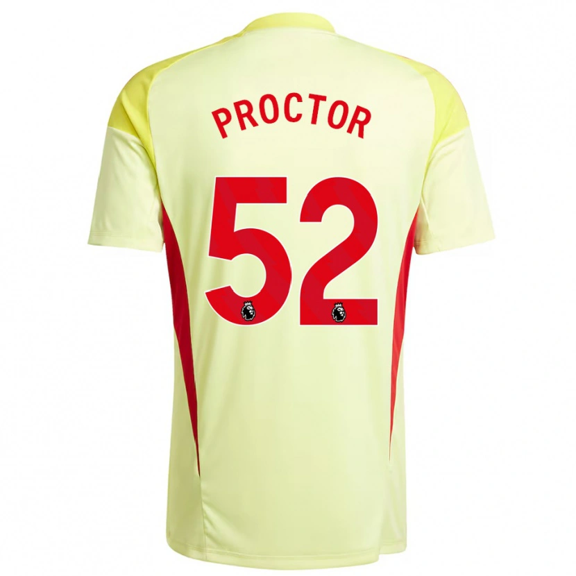 Danxen Kinder Sam Proctor #52 Trikot Hellgelb Torwarttrikot 2025/26 Schweiz
