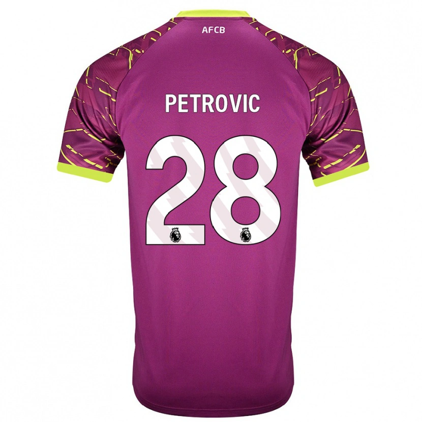 Danxen Kinder Djordje Petrovic #28 Trikot Dunkles Magenta Torwarttrikot 2025/26 Schweiz