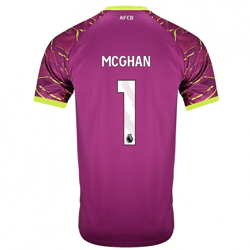 Danxen Kinder Hayden McGhan #1 Trikot Dunkles Magenta Torwarttrikot 2025/26 Schweiz