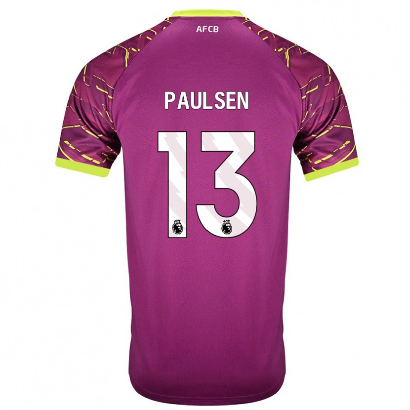 Danxen Kinder Alex Paulsen #13 Trikot Dunkles Magenta Torwarttrikot 2025/26 Schweiz
