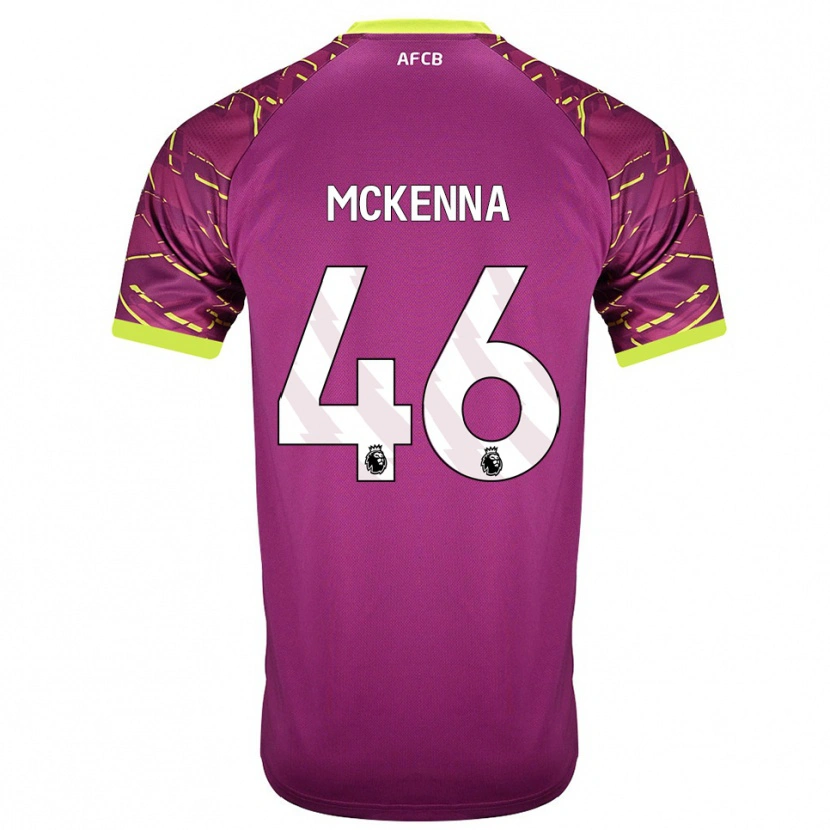 Danxen Kinder Callan McKenna #46 Trikot Dunkles Magenta Torwarttrikot 2025/26 Schweiz