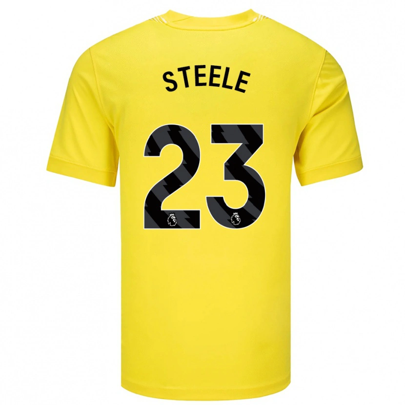 Danxen Kinder Jason Steele #23 Trikot Gelb Schwarz Torwarttrikot 2025/26 Schweiz