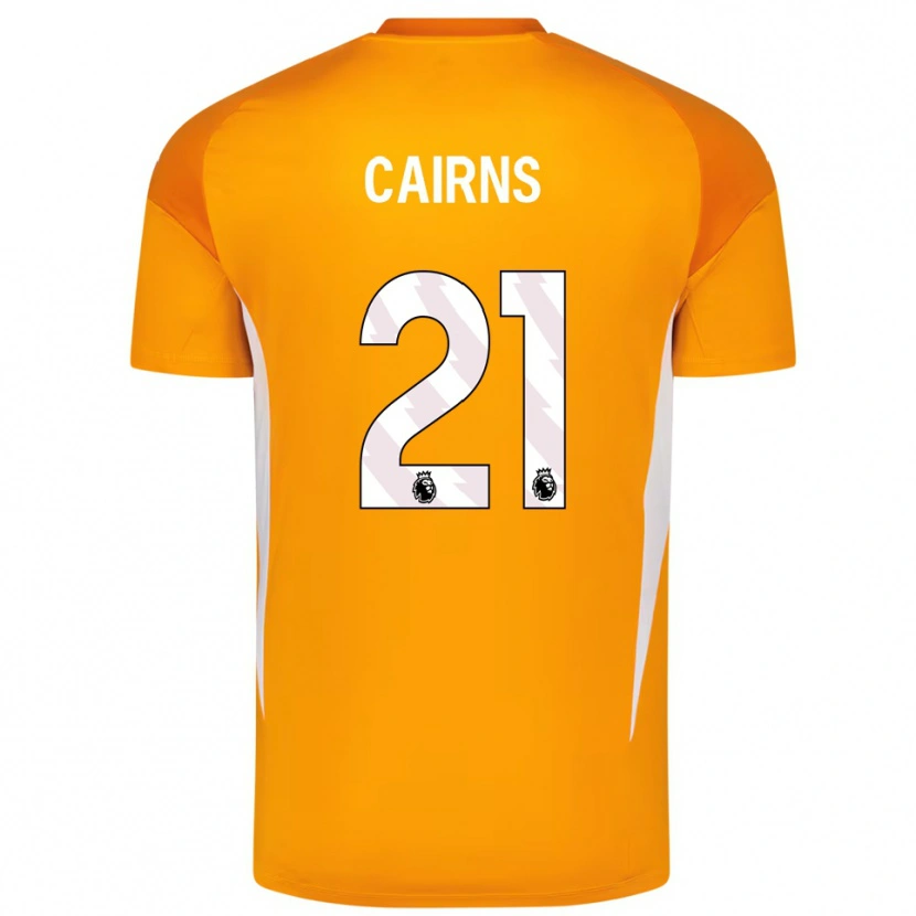 Danxen Kinder Alex Cairns #21 Trikot Orange Weiß Torwarttrikot 2025/26 Schweiz