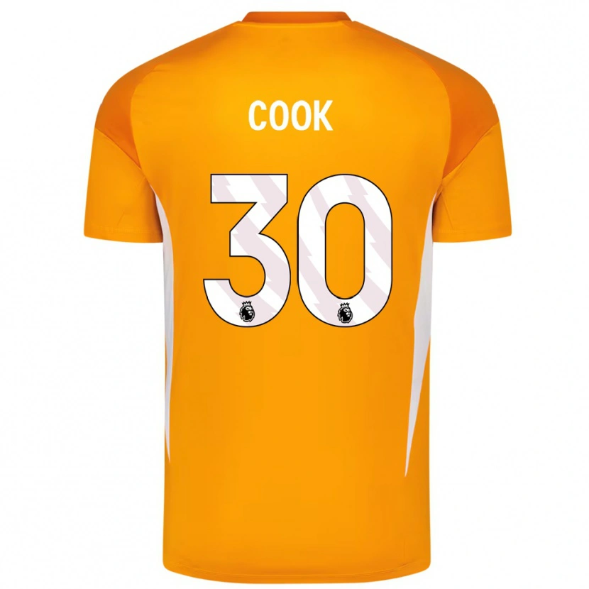 Danxen Kinder Robbie Cook #30 Trikot Orange Weiß Torwarttrikot 2025/26 Schweiz