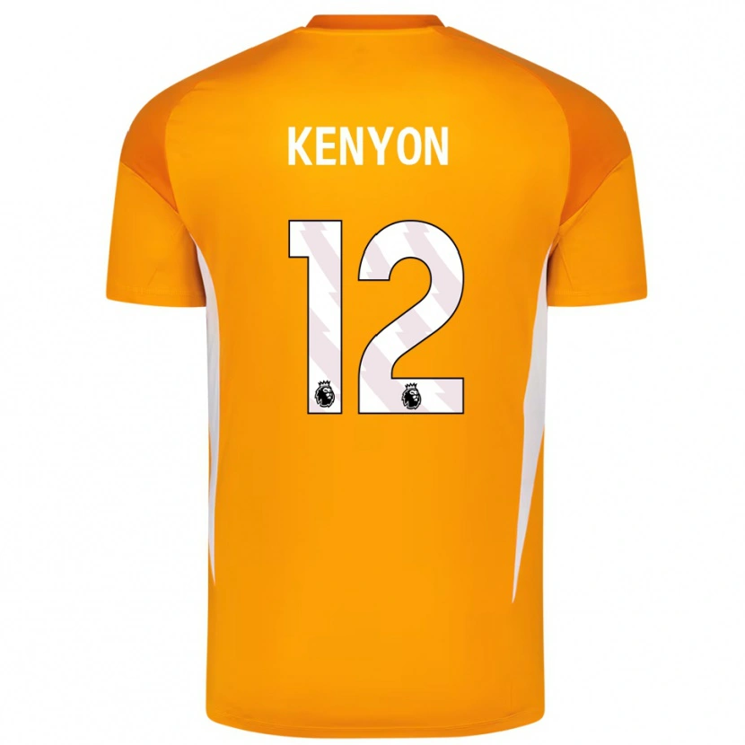 Danxen Kinder George Kenyon #12 Trikot Orange Weiß Torwarttrikot 2025/26 Schweiz