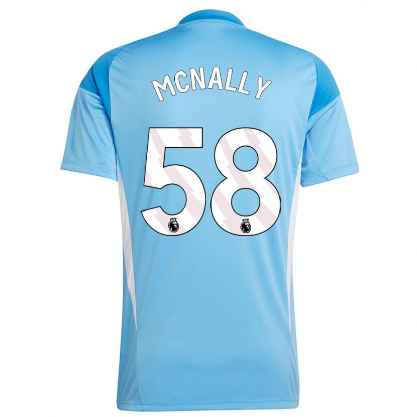 Danxen Kinder Alfie McNally #58 Trikot Blau Weiß Torwarttrikot 2025/26 Schweiz