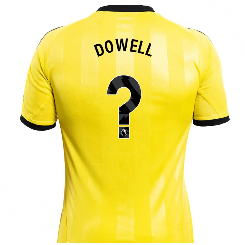 Danxen Kinder Roman Dowell #0 Trikot Gelb Schwarz Torwarttrikot 2025/26 Schweiz
