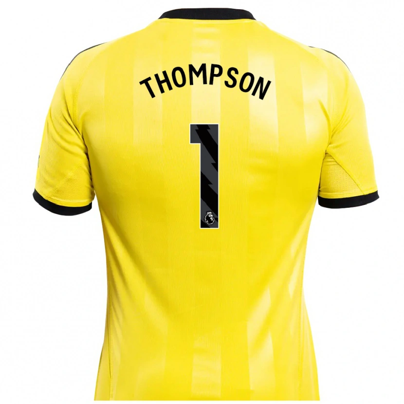 Danxen Kinder Max Thompson #1 Trikot Gelb Schwarz Torwarttrikot 2025/26 Schweiz