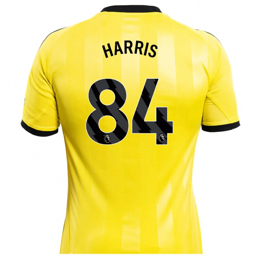 Danxen Kinder Aidan Harris #84 Trikot Gelb Schwarz Torwarttrikot 2025/26 Schweiz
