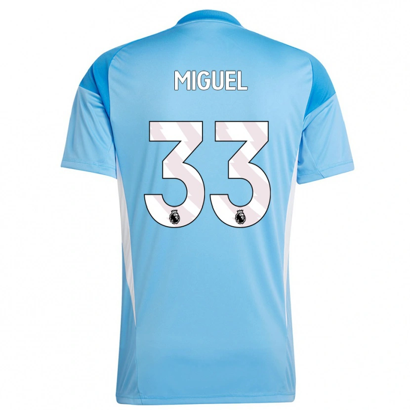 Danxen Kinder Carlos Miguel #33 Trikot Blau Weiß Torwarttrikot 2025/26 Schweiz