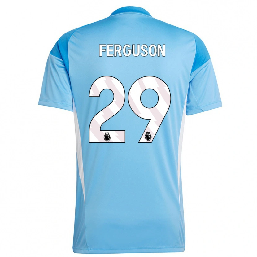 Danxen Kinder Georgie Ferguson #29 Trikot Blau Weiß Torwarttrikot 2025/26 Schweiz