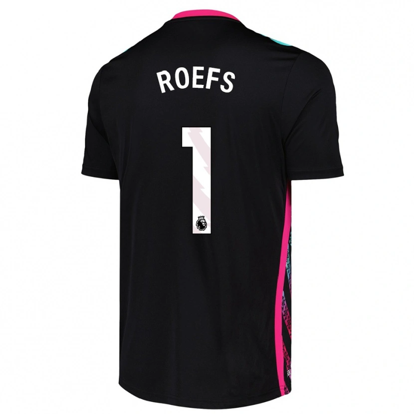 Danxen Kinder Robin Roefs #1 Trikot Schwarz Weiß Torwarttrikot 2025/26 Schweiz