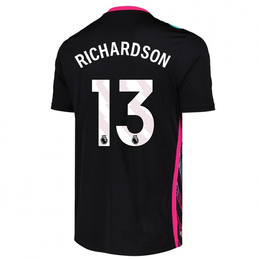 Danxen Kinder Adam Richardson #13 Trikot Schwarz Weiß Torwarttrikot 2025/26 Schweiz