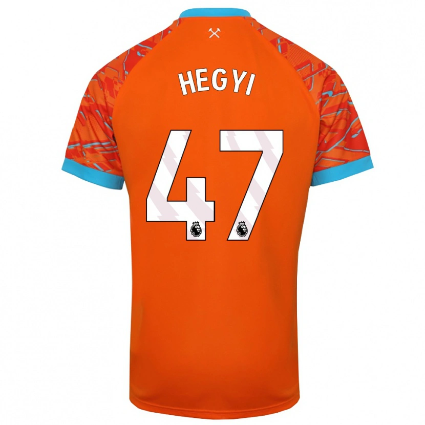 Danxen Kinder Krisztián Hegyi #47 Trikot Orange Weiß Torwarttrikot 2025/26 Schweiz
