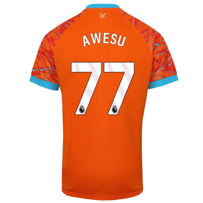 Danxen Kinder Lanre Awesu #77 Trikot Orange Weiß Torwarttrikot 2025/26 Schweiz