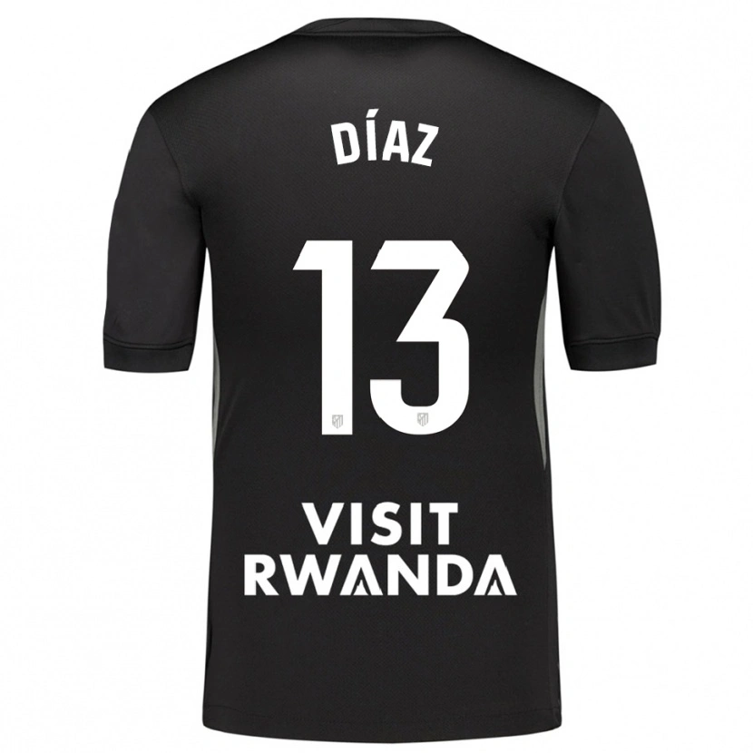 Danxen Kinder Diego Díaz #13 Trikot Schwarz Weiß Torwarttrikot 2025/26 Schweiz