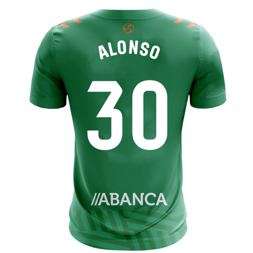 Danxen Kinder Adriana Alonso #30 Trikot Grün Weiß Torwarttrikot 2025/26 Schweiz