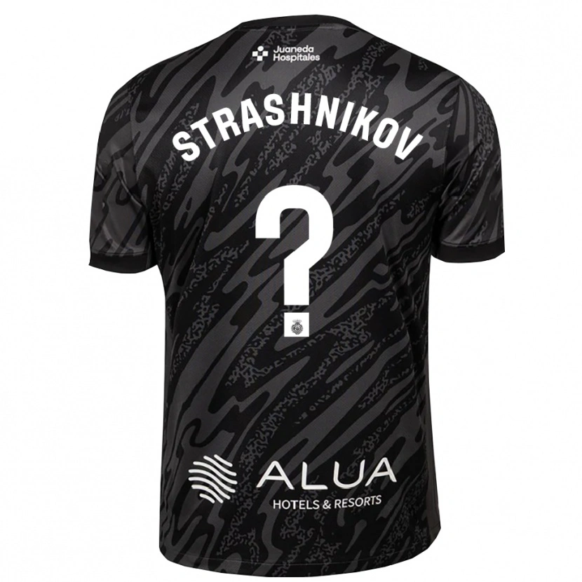 Danxen Kinder Nikolay Strashnikov #0 Trikot Dunkelgrau Schwarz Torwarttrikot 2025/26 Schweiz