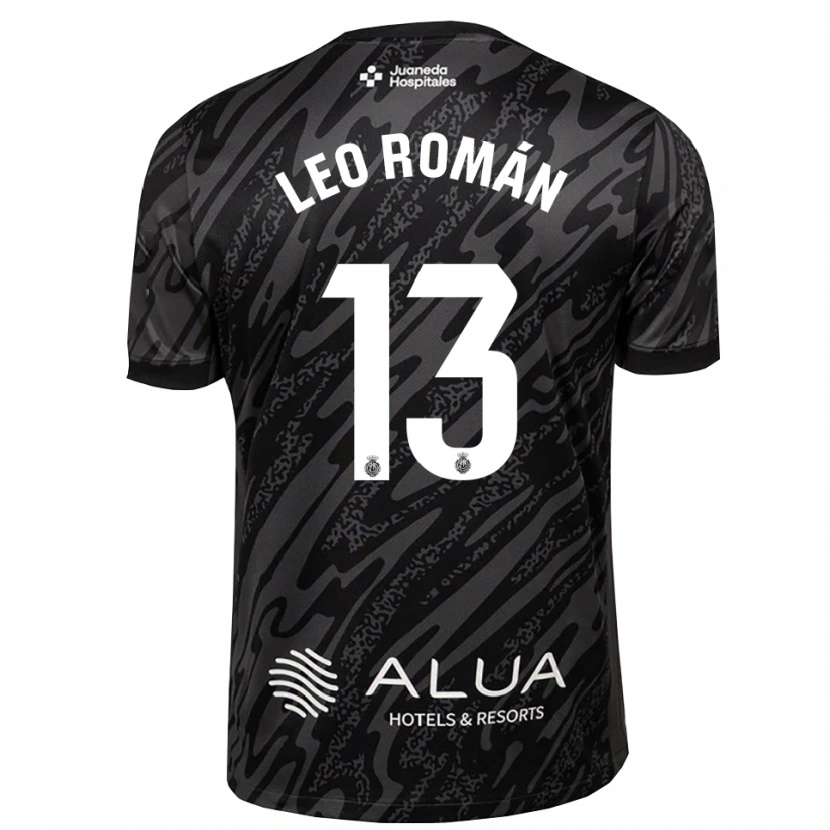 Danxen Kinder Leo Román #13 Trikot Dunkelgrau Schwarz Torwarttrikot 2025/26 Schweiz
