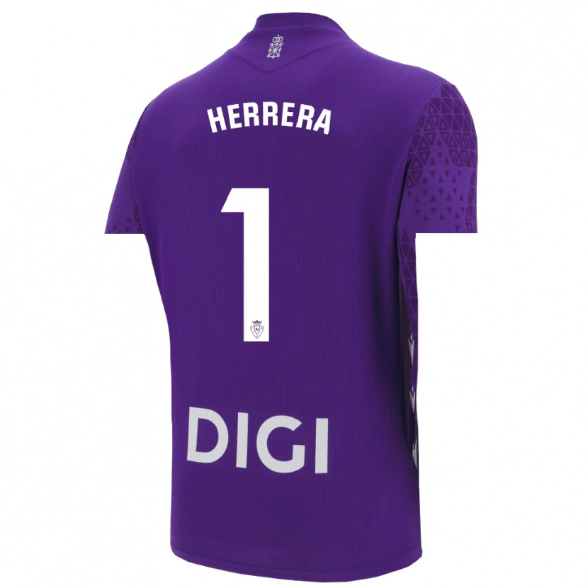 Danxen Kinder Sergio Herrera #1 Trikot Violett Weiß Torwarttrikot 2025/26 Schweiz