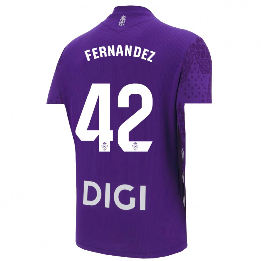 Danxen Kinder Rafa Fernández #42 Trikot Violett Weiß Torwarttrikot 2025/26 Schweiz