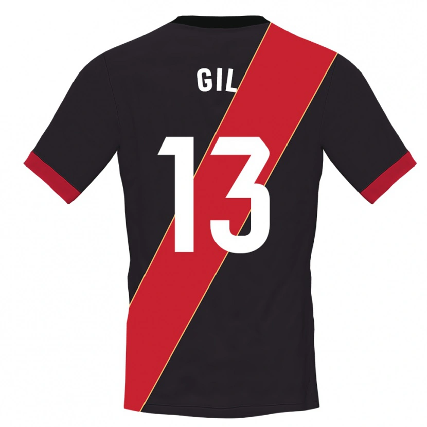 Danxen Kinder Juanpe Gil #13 Trikot Schwarz Rot Torwarttrikot 2025/26 Schweiz