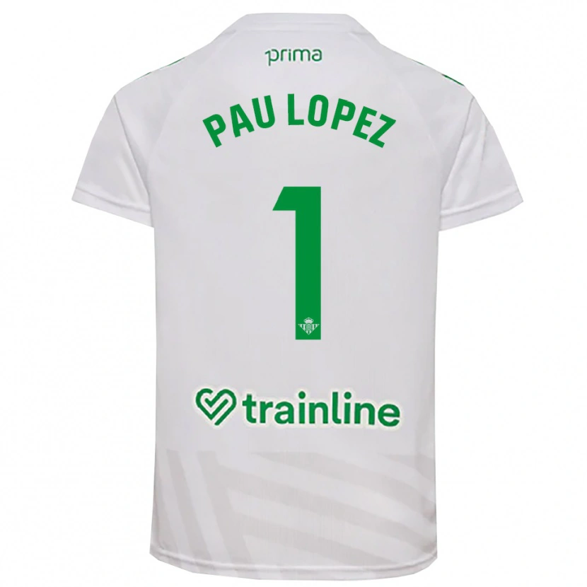 Danxen Kinder Pau López #1 Trikot Weiß Grün Torwarttrikot 2025/26 Schweiz