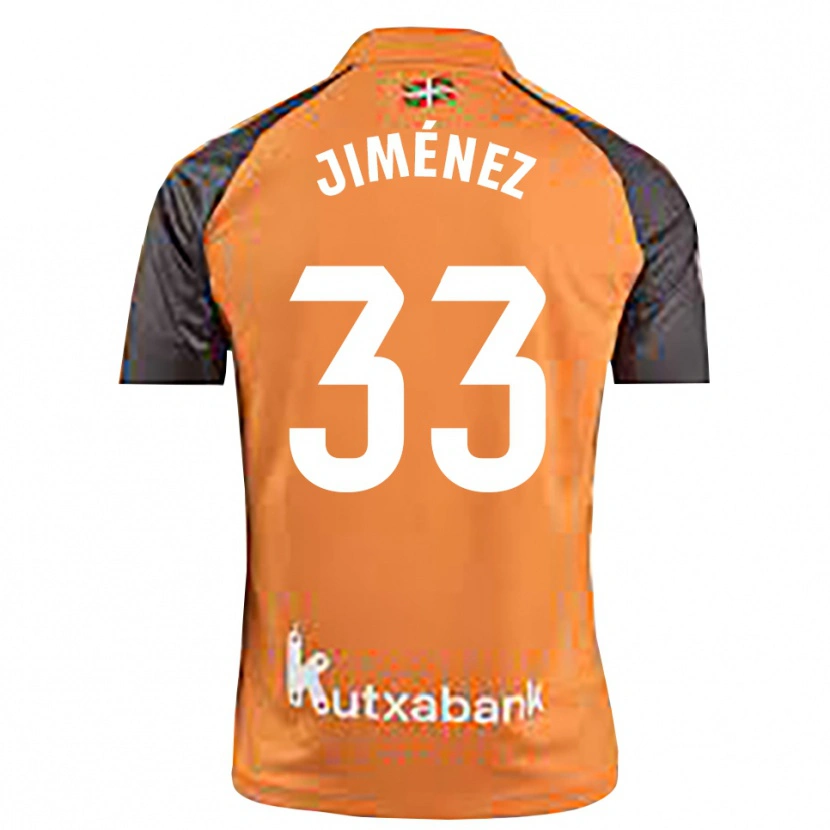 Danxen Kinder Javier Jiménez #33 Trikot Schwarz Orange Torwarttrikot 2025/26 Schweiz