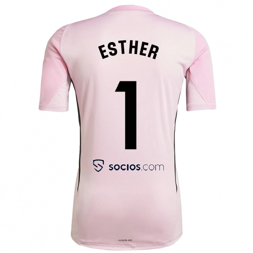 Danxen Kinder Esther Sullastres Ayuso #1 Trikot Pink Schwarz Torwarttrikot 2025/26 Schweiz