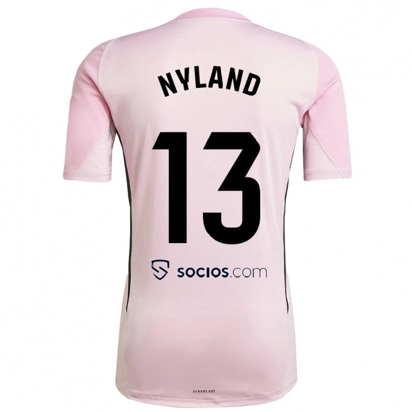 Danxen Kinder Ørjan Nyland #13 Trikot Pink Schwarz Torwarttrikot 2025/26 Schweiz