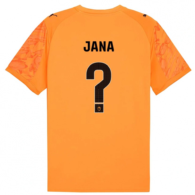 Danxen Kinder Jana Xin Henseler Gallego #0 Trikot Orange Schwarz Torwarttrikot 2025/26 Schweiz