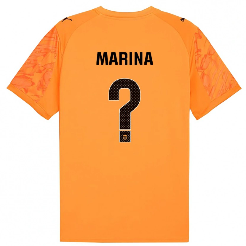 Danxen Kinder Marina Llacer Muñoz #0 Trikot Orange Schwarz Torwarttrikot 2025/26 Schweiz