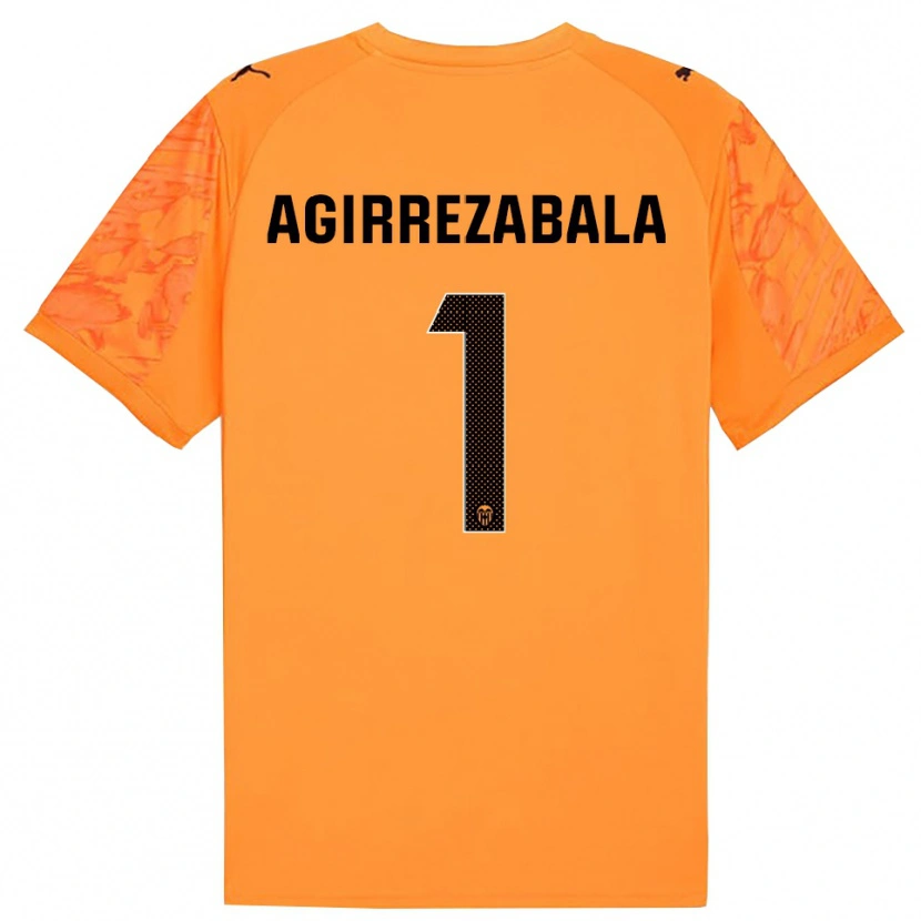 Danxen Kinder Julen Agirrezabala #1 Trikot Orange Schwarz Torwarttrikot 2025/26 Schweiz