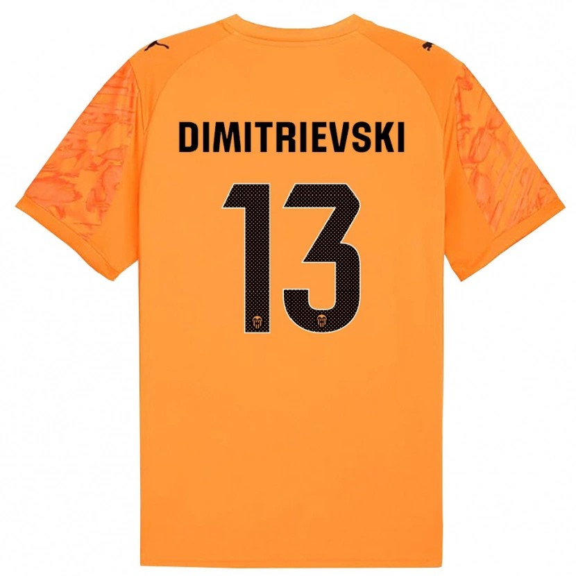 Danxen Kinder Stole Dimitrievski #13 Trikot Orange Schwarz Torwarttrikot 2025/26 Schweiz