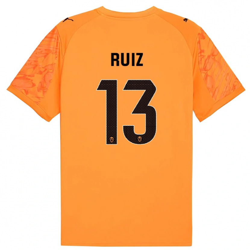 Danxen Kinder Nil Ruiz #13 Trikot Orange Schwarz Torwarttrikot 2025/26 Schweiz