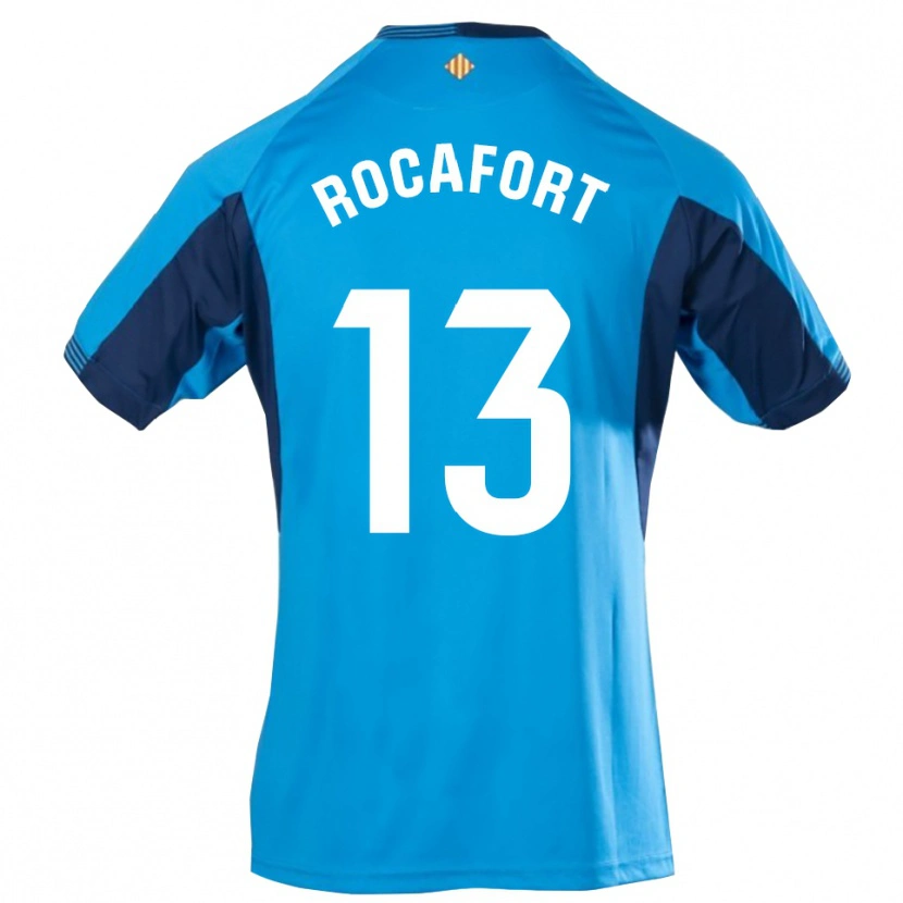 Danxen Kinder Rodrigo Rocafort #13 Trikot Blau Weiß Torwarttrikot 2025/26 Schweiz