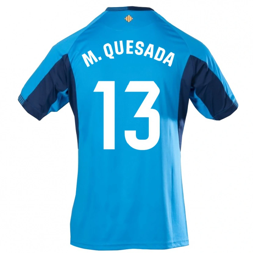 Danxen Kinder Montserrat Quesada Carrasco #13 Trikot Blau Weiß Torwarttrikot 2025/26 Schweiz