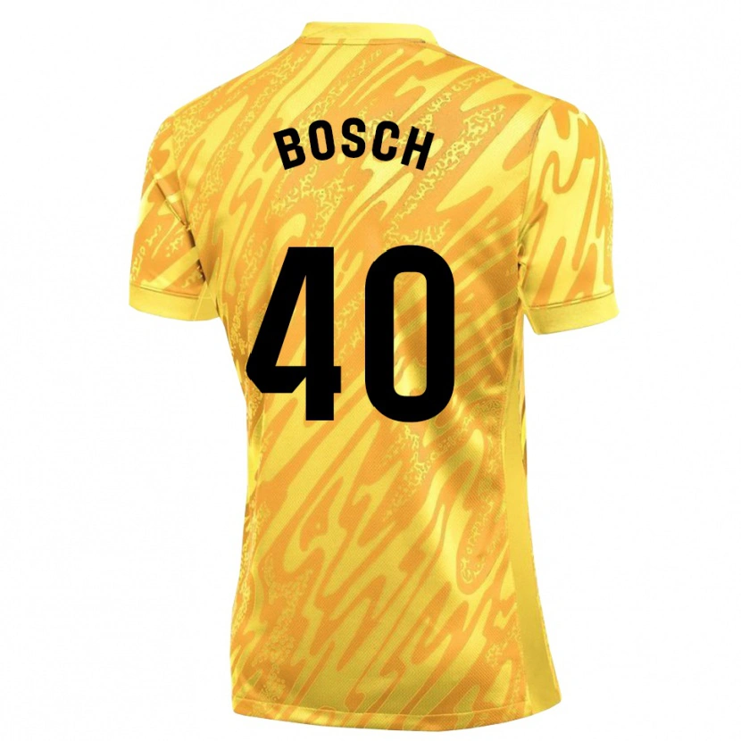 Danxen Kinder Owen Bosch #40 Trikot Gelb Schwarz Torwarttrikot 2025/26 Schweiz