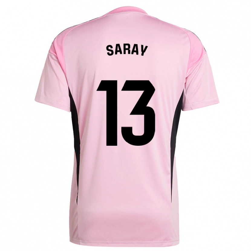 Danxen Kinder Saray Vázquez Alonso #13 Trikot Pink Schwarz Torwarttrikot 2025/26 Schweiz