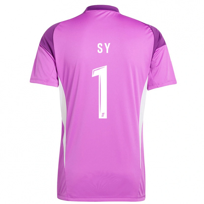Danxen Kinder Seydou Sy #1 Trikot Flieder Weiß Torwarttrikot 2025/26 Schweiz