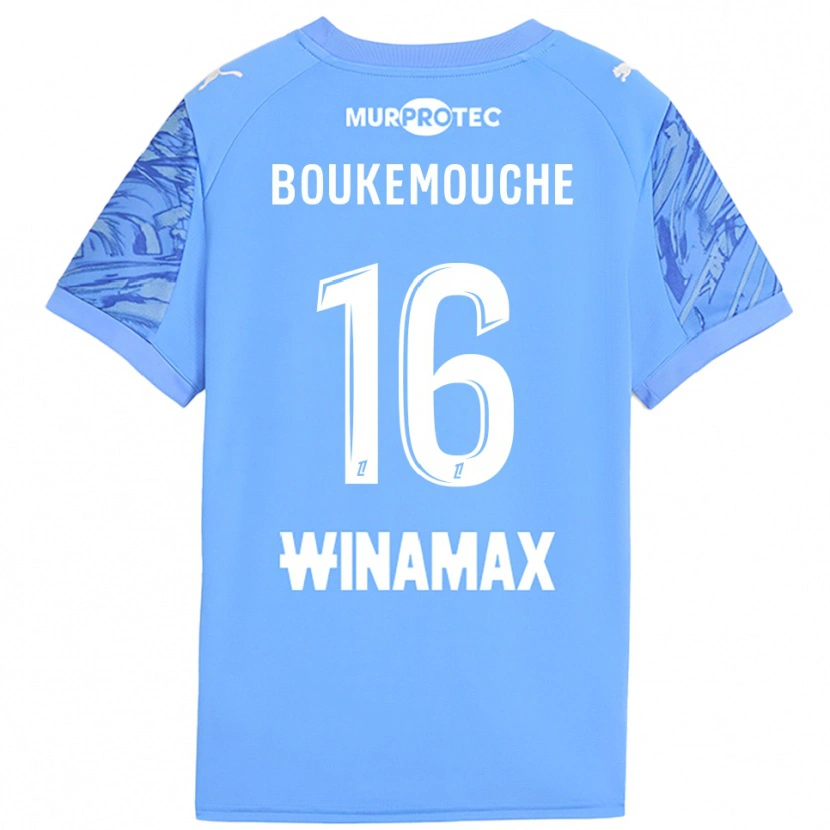 Danxen Kinder Amine Boukemouche #16 Trikot Hellblau Weiß Torwarttrikot 2025/26 Schweiz
