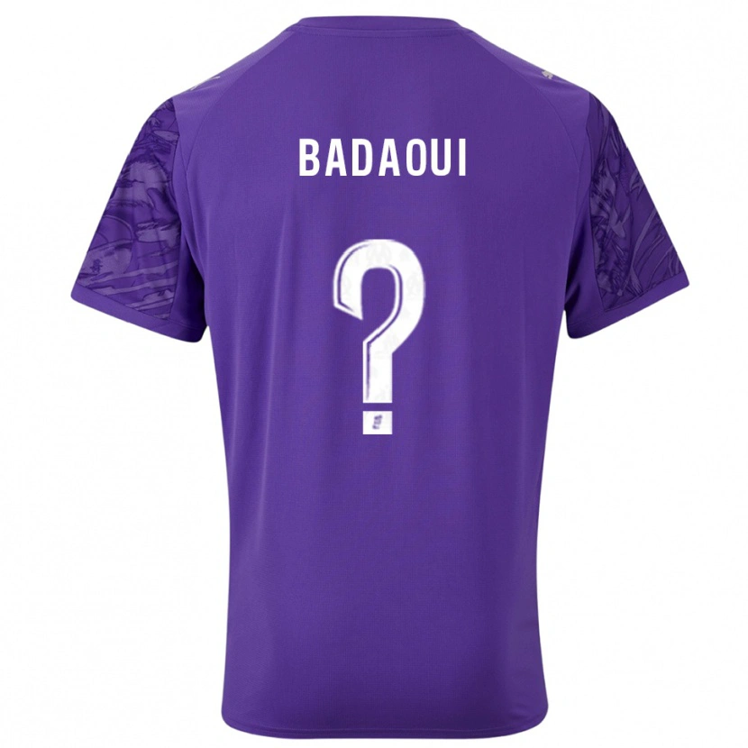 Danxen Kinder Yassine Badaoui #0 Trikot Violett Weiß Torwarttrikot 2025/26 Schweiz
