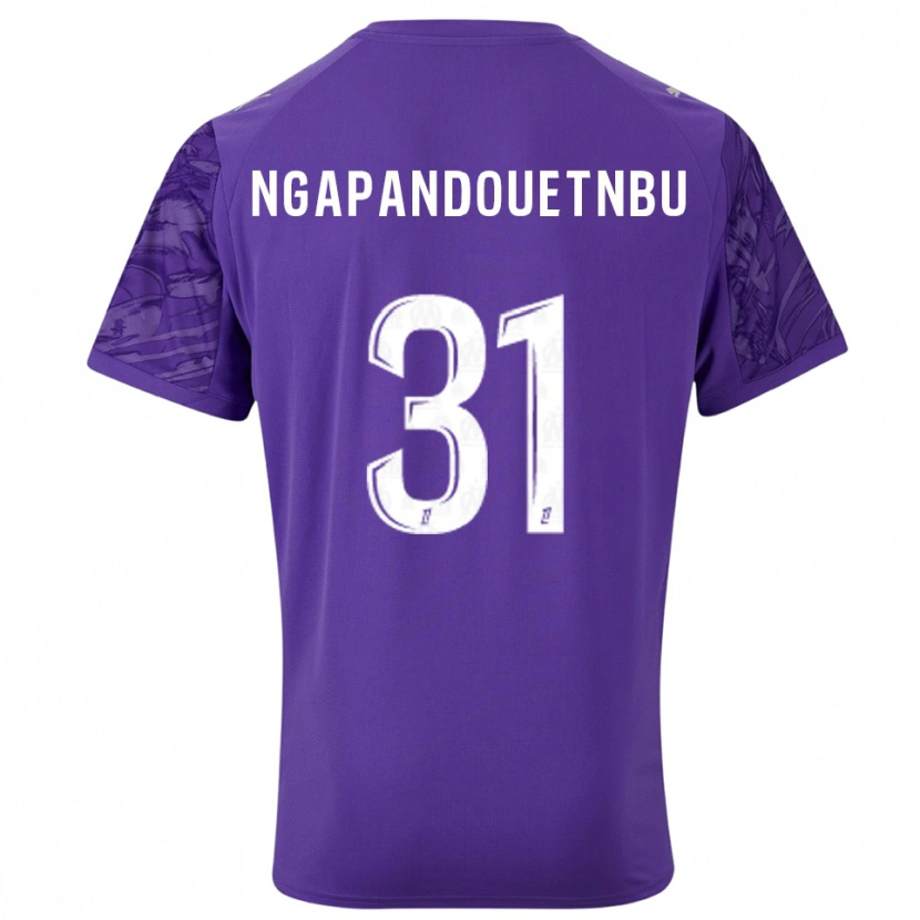Danxen Kinder Simon Ngapandouetnbu #31 Trikot Violett Weiß Torwarttrikot 2025/26 Schweiz