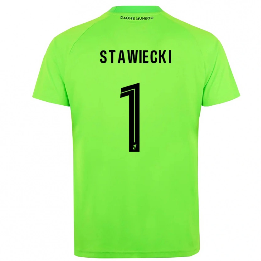 Danxen Kinder Jules Stawiecki #1 Trikot Grün Schwarz Torwarttrikot 2025/26 Schweiz