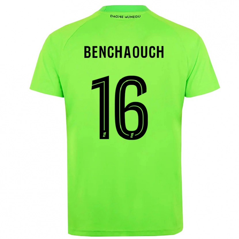 Danxen Kinder Yanis Benchaouch #16 Trikot Grün Schwarz Torwarttrikot 2025/26 Schweiz