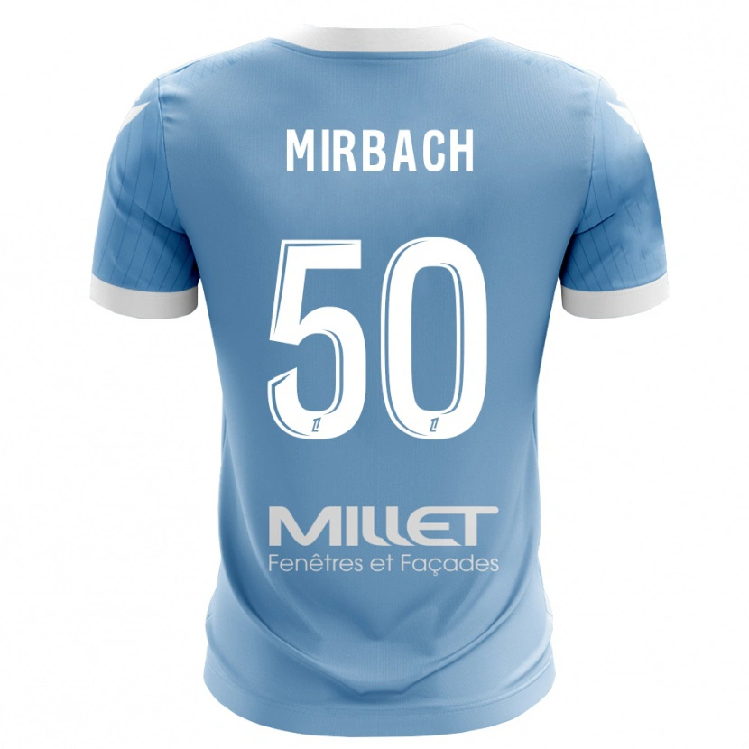 Danxen Kinder Alexis Mirbach #50 Trikot Hellhimmelblau Torwarttrikot 2025/26 Schweiz