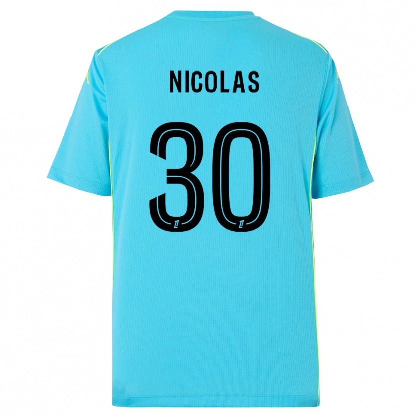 Danxen Kinder Lina-Lou Nicolas #30 Trikot Himmelblau Schwarz Torwarttrikot 2025/26 Schweiz