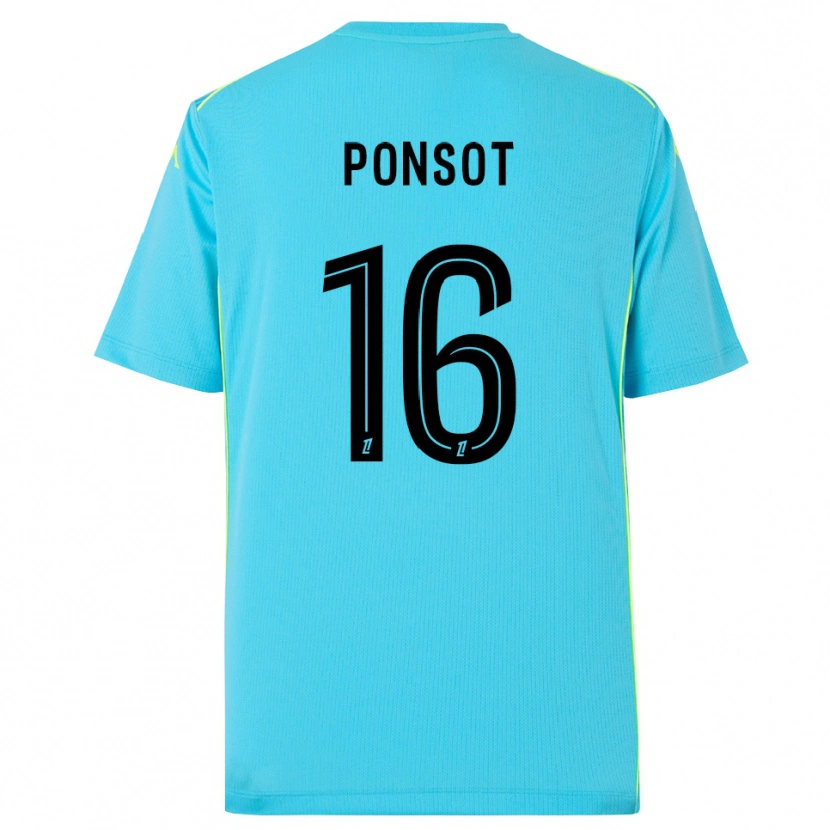 Danxen Kinder Martin Ponsot #16 Trikot Himmelblau Schwarz Torwarttrikot 2025/26 Schweiz