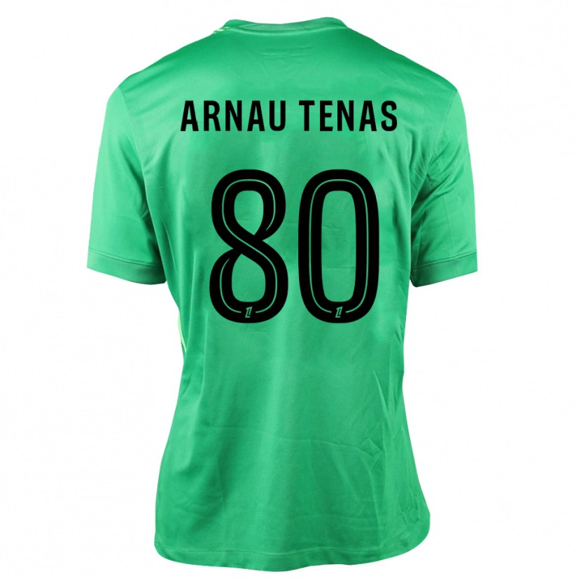 Danxen Kinder Arnau Tenas #80 Trikot Grün Schwarz Torwarttrikot 2025/26 Schweiz